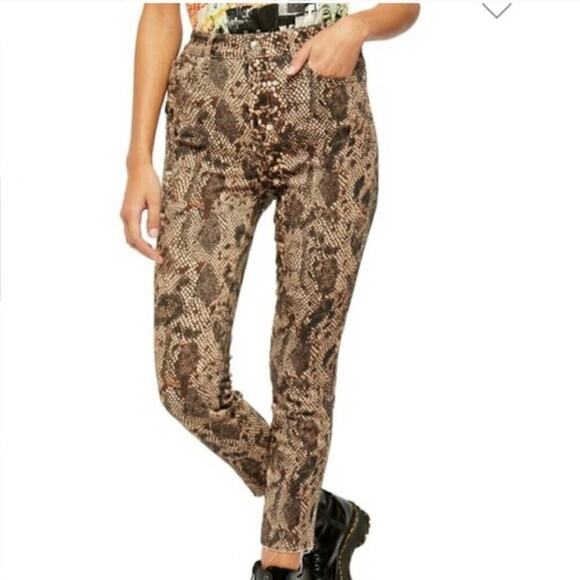 Free People High Waist Denim Leggings Size 2 NEW - Picture 1 of 4
